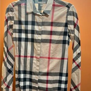 Women’s Burberry Brit Plaid Shirt size Small